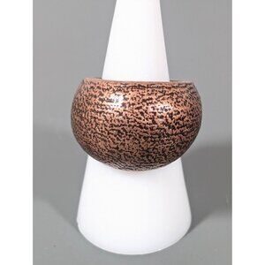 Boho Western Copper Tone Dome Ring Size 8